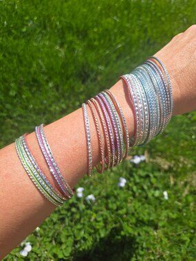 RAINBOW Bangles that SPARKLE
